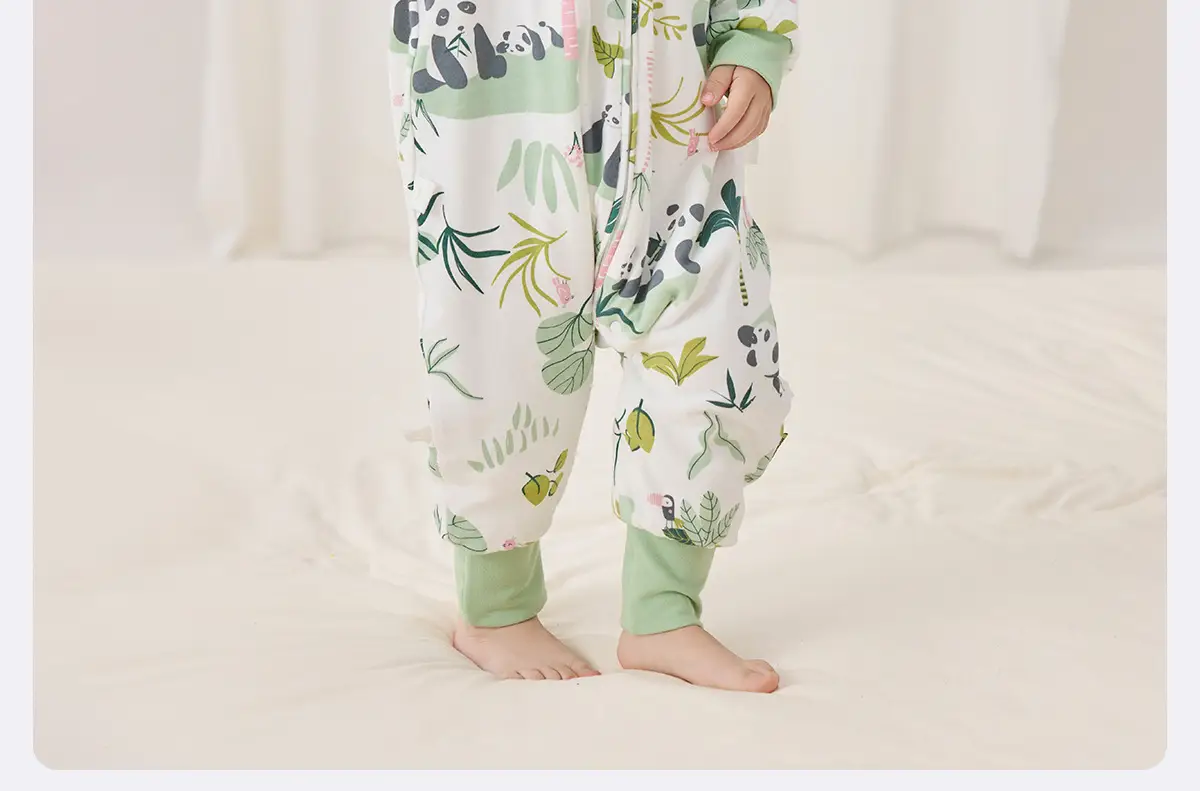 Wilberbu Infant Pure Cotton Sleeping Bag Type a Summer Baby Anti-Jump Thin — feature 17