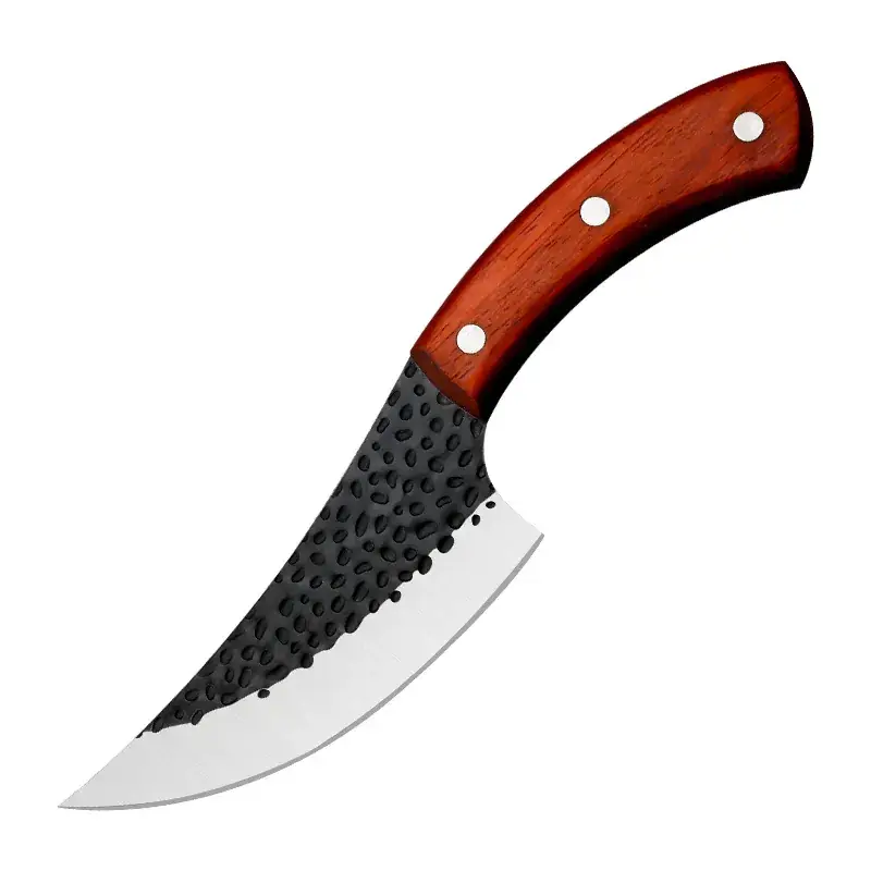 Forging Bone Cutting Knife with Hammer Pattern - Image 9