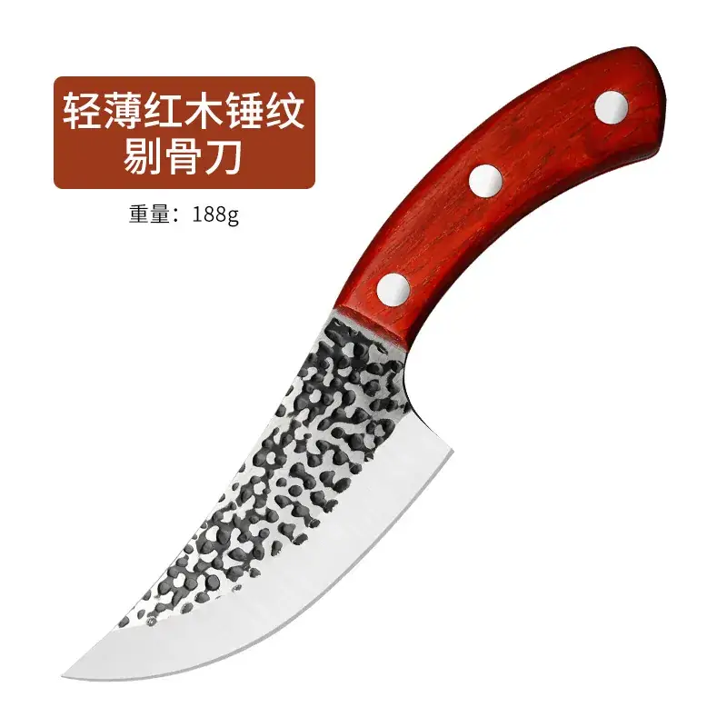 Forging Bone Cutting Knife with Hammer Pattern - Image 3