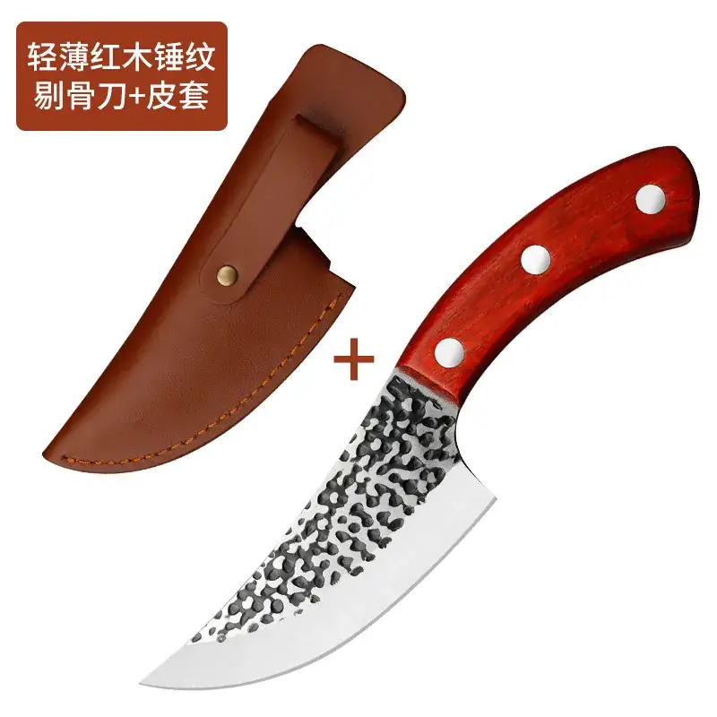 Forging Bone Cutting Knife with Hammer Pattern - Image 4