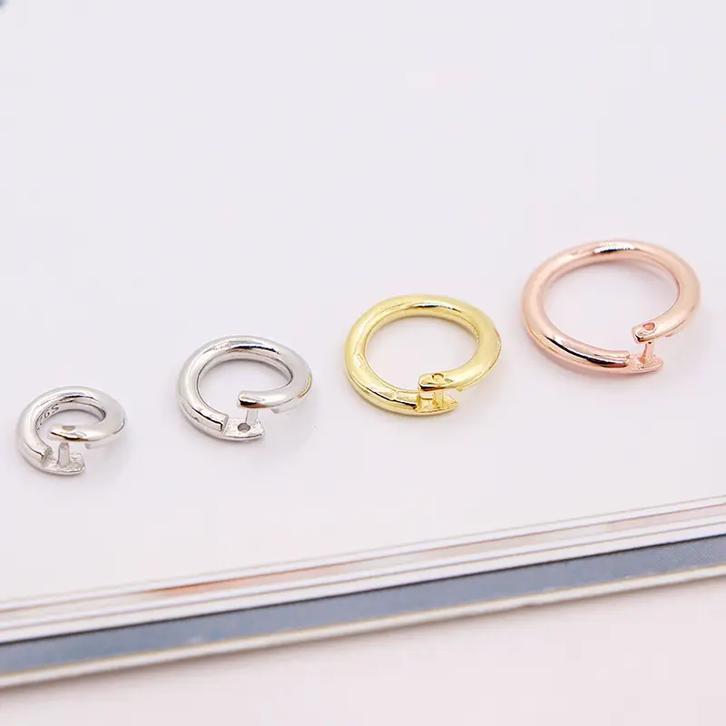 S925 Sterling Silver Half-Closed Open Ring Jewelry Set - Image 2