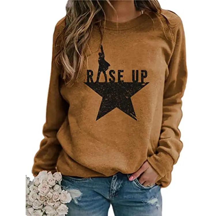 Women Printed Casual Sweater Blue Dutton Ranch - Image 5