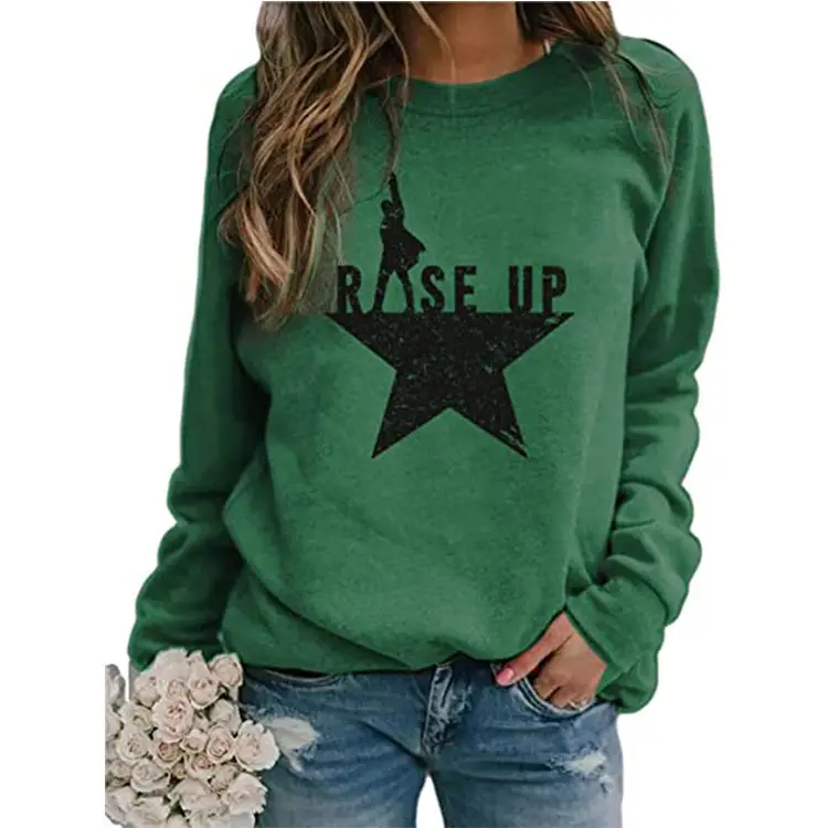 Women Printed Casual Sweater Blue Dutton Ranch - Image 7