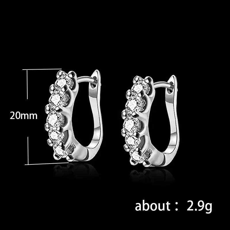 Cute Zircon Earrings for Women Gold Plated - Image 4