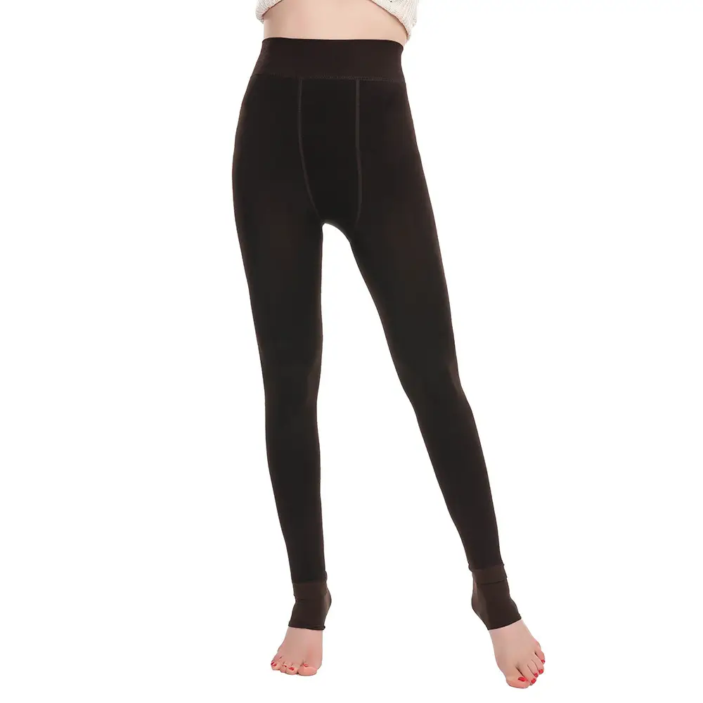 Fleece Lined Thick Pearl Velvet Leggings Winter Warm Pants - Image 9