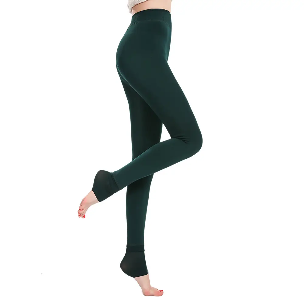 Fleece Lined Thick Pearl Velvet Leggings Winter Warm Pants - Image 10