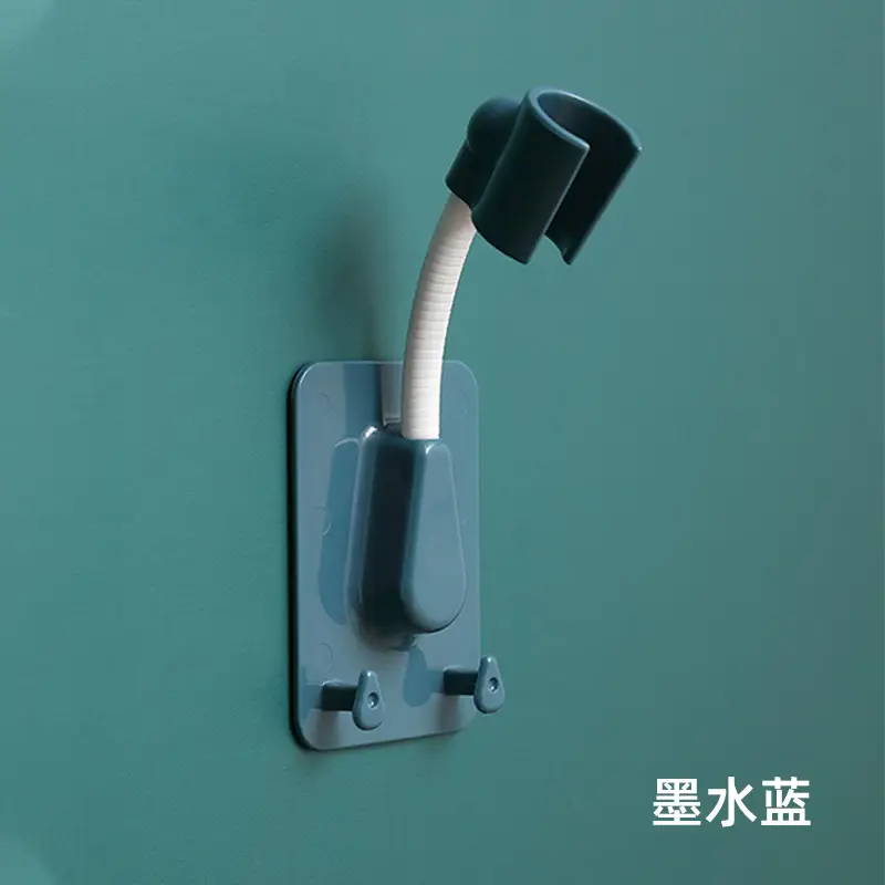 Adjustable Shower Head Bracket Blue Wall Mount