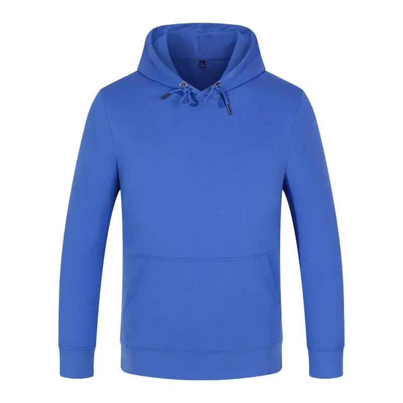 Pink Long Sleeve Hooded Sweatshirt for Men - Image 6