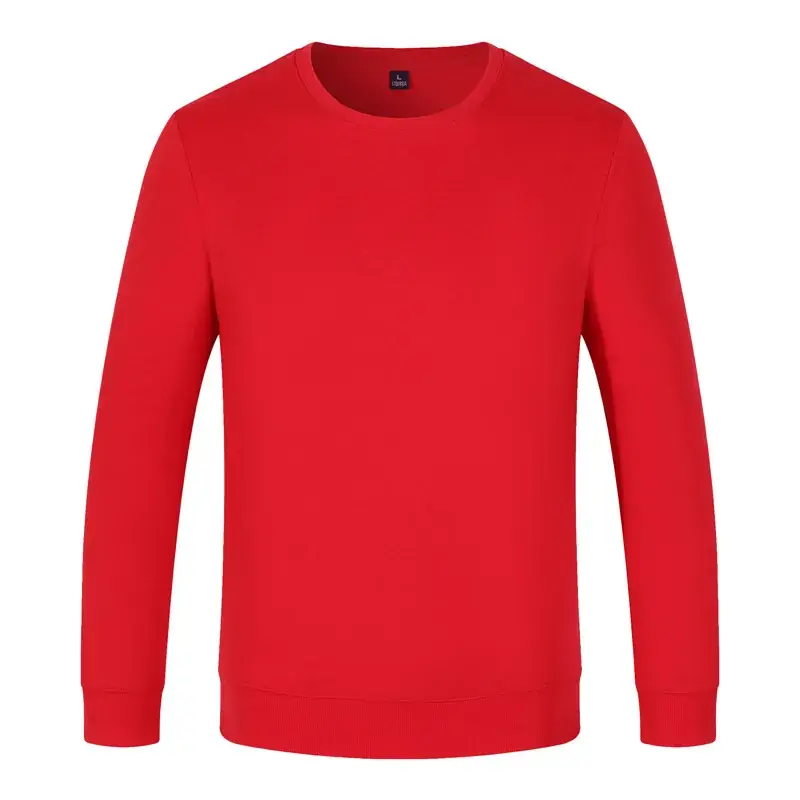 Pink Long Sleeve Hooded Sweatshirt for Men - Image 13