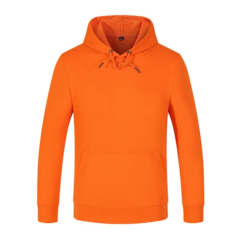 Pink Long Sleeve Hooded Sweatshirt for Men - Image 5