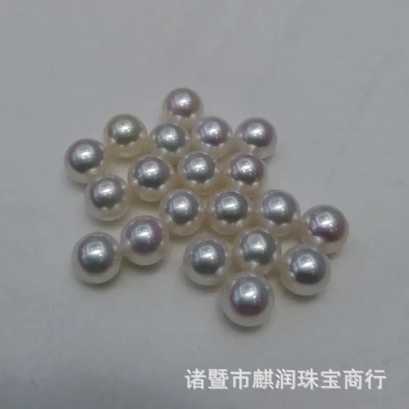 6A Akoya Pearl Mirror Light 5-9mm Round - Image 4