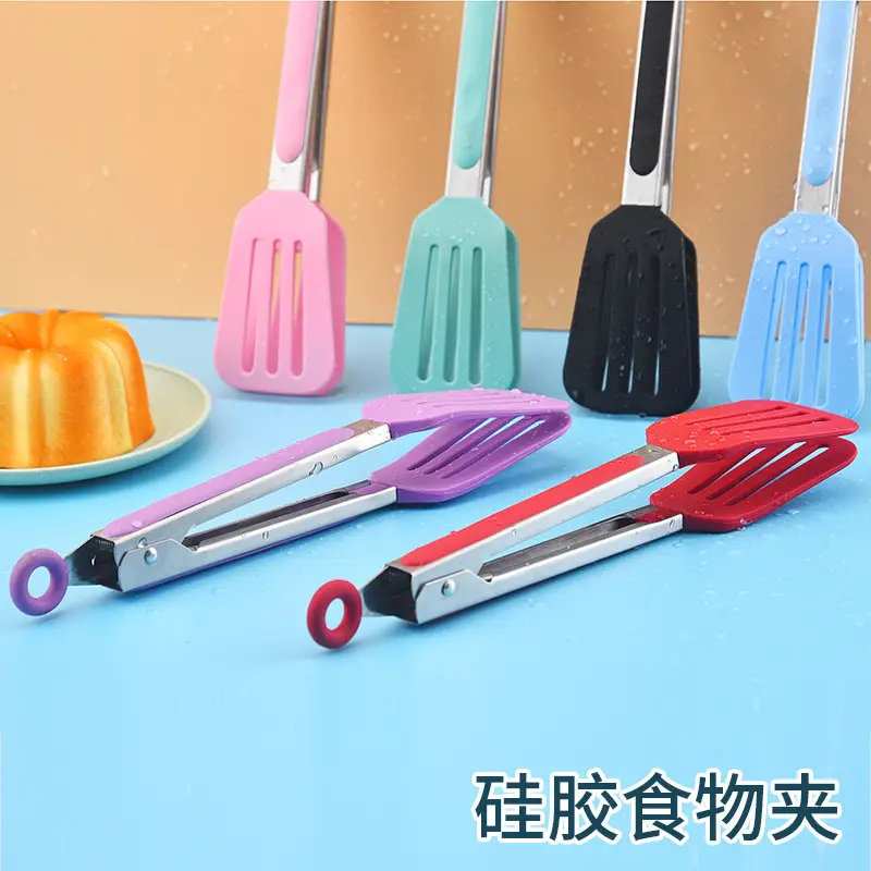 Purple Silicone Food Clip for Steak & Bread - Image 8
