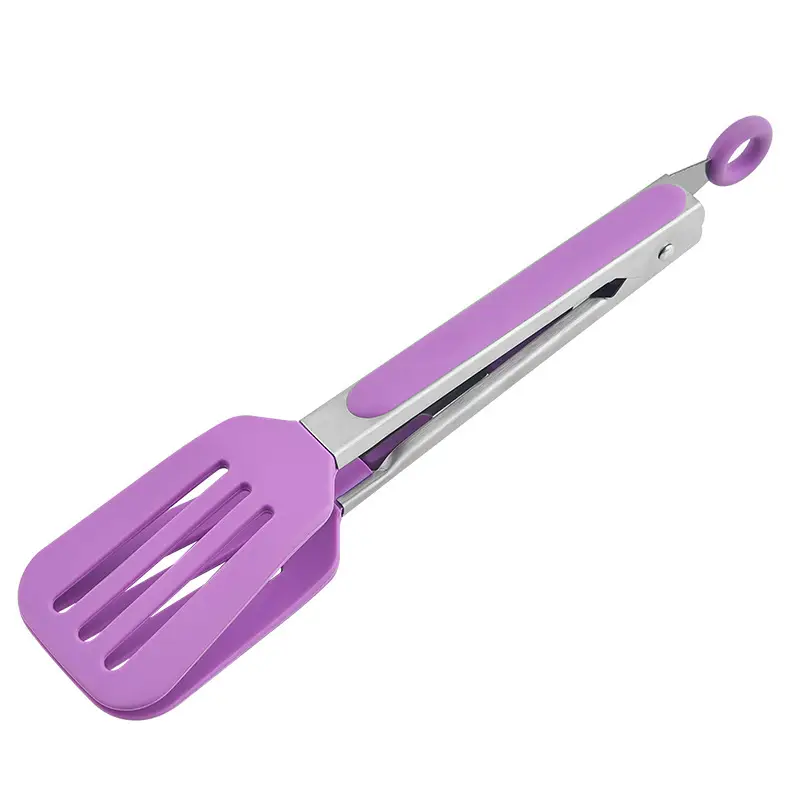 Purple Silicone Food Clip for Steak & Bread - Image 2