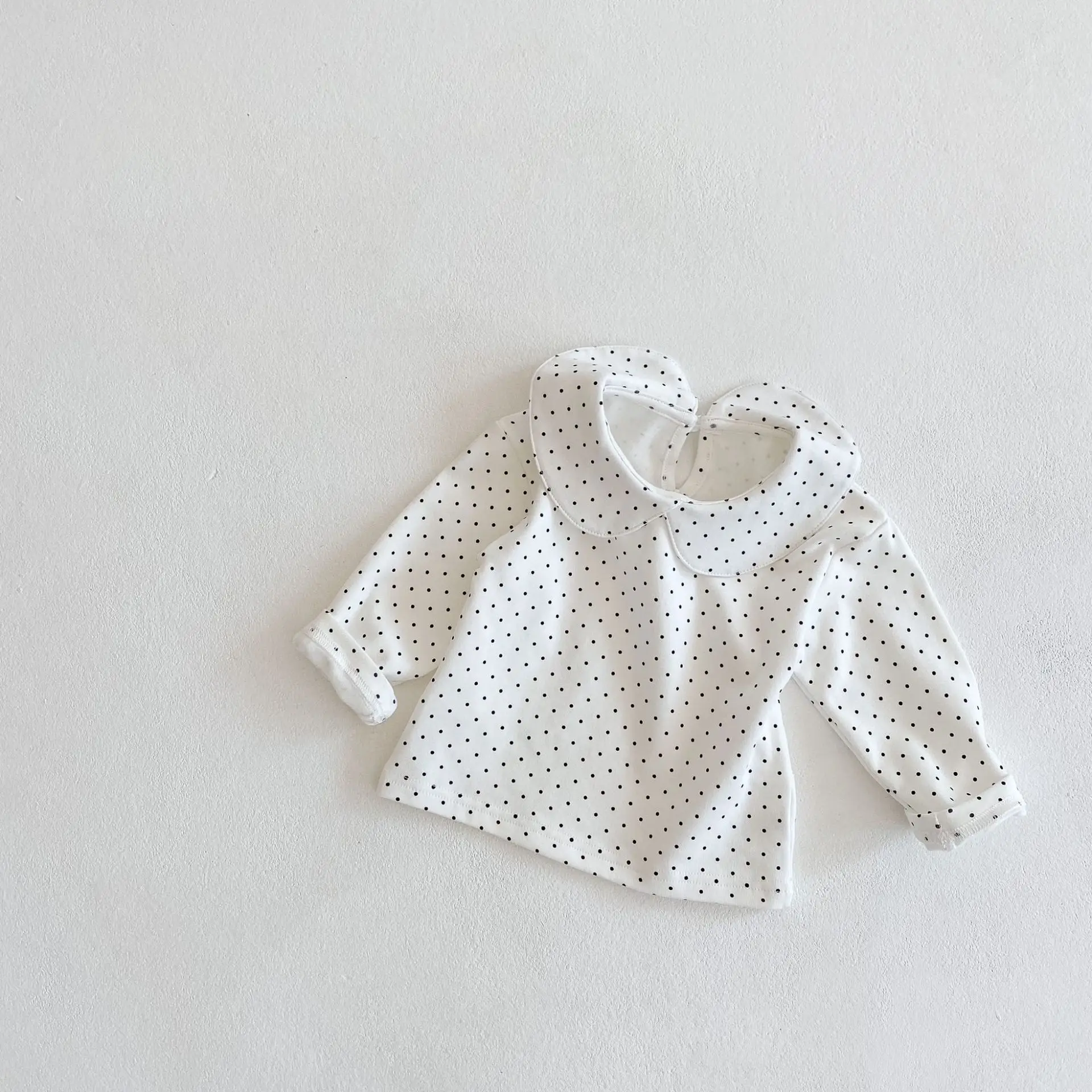 Baby Girl's Sweet Plain Pink Knit Coat - Image 2