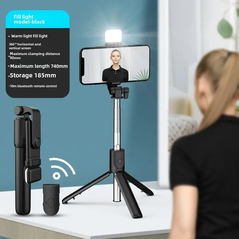 Selfie Stick Tripod for Mobile Phone Live Streaming Photography - Image 2