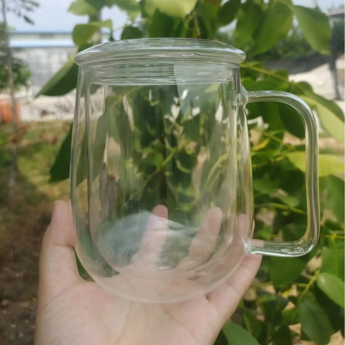 High Borosilicate Glass Coffee Cup with Handle - Image 8