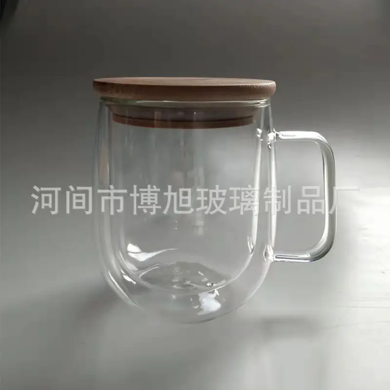 High Borosilicate Glass Coffee Cup with Handle - Image 2