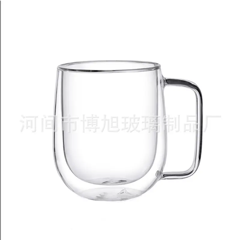 High Borosilicate Glass Coffee Cup with Handle - Image 5