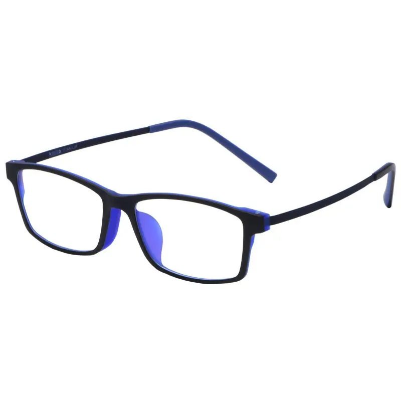 Men Ultra Light Eyeglasses Black Alloy Frame