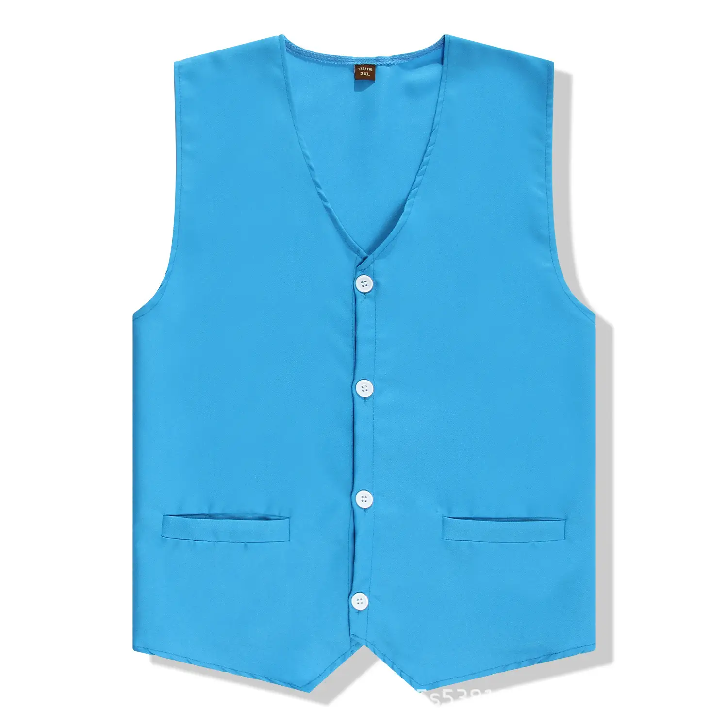 Men's White Button Front Vest Casual Wear - Image 10