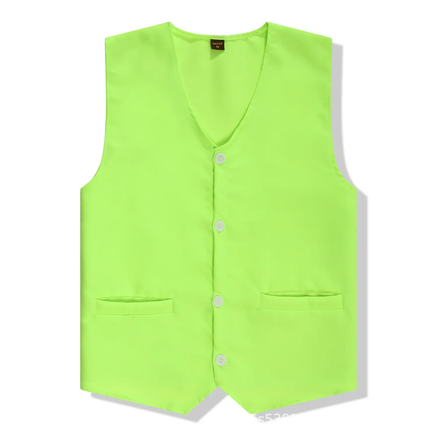 Men's White Button Front Vest Casual Wear - Image 9