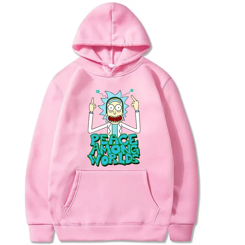 Rick and Morty Hooded Sweatshirt White Men - Image 19