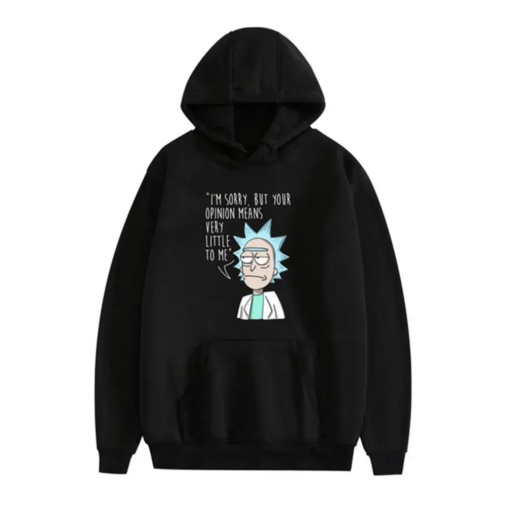Rick and Morty Hooded Sweatshirt White Men - Image 23
