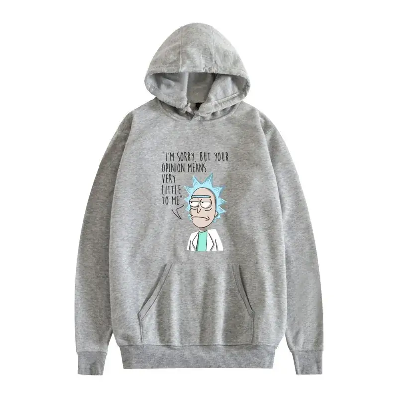 Rick and Morty Hooded Sweatshirt White Men - Image 25