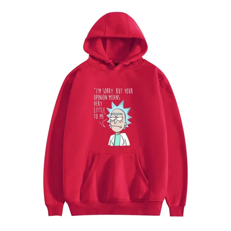 Rick and Morty Hooded Sweatshirt White Men - Image 26