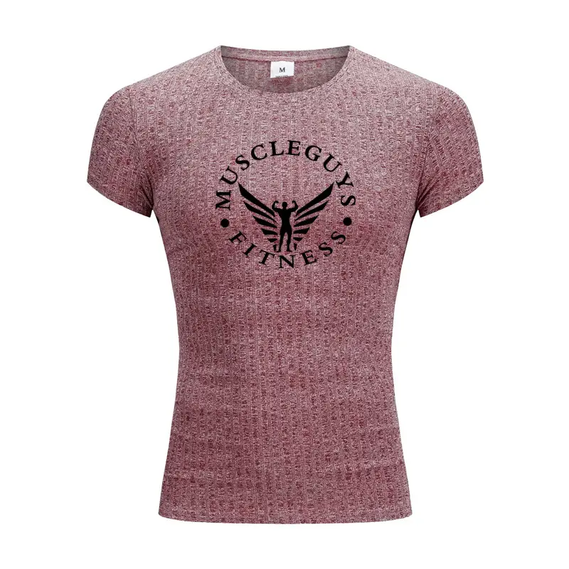 Men Black Muscle Gym Slim Fit T-Shirt - Image 2