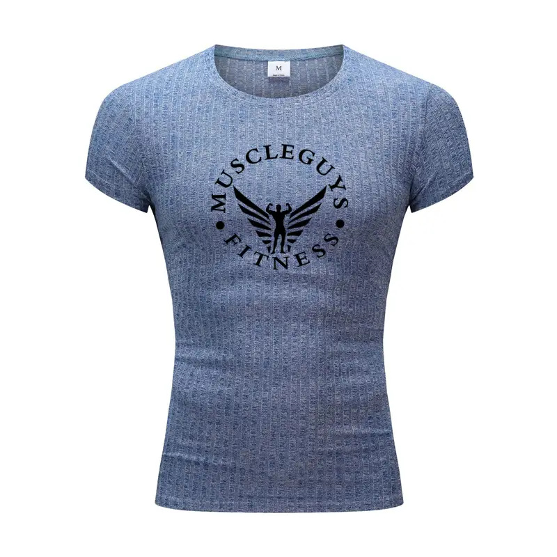Men Black Muscle Gym Slim Fit T-Shirt - Image 5