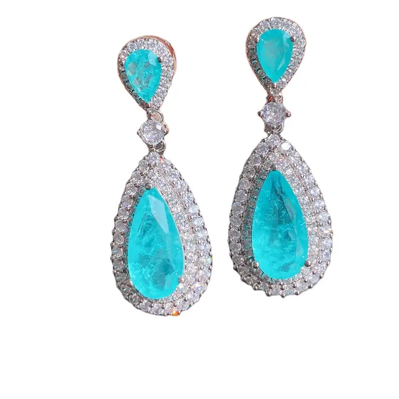 S925 Silver Emerald Earrings for Women - Image 7