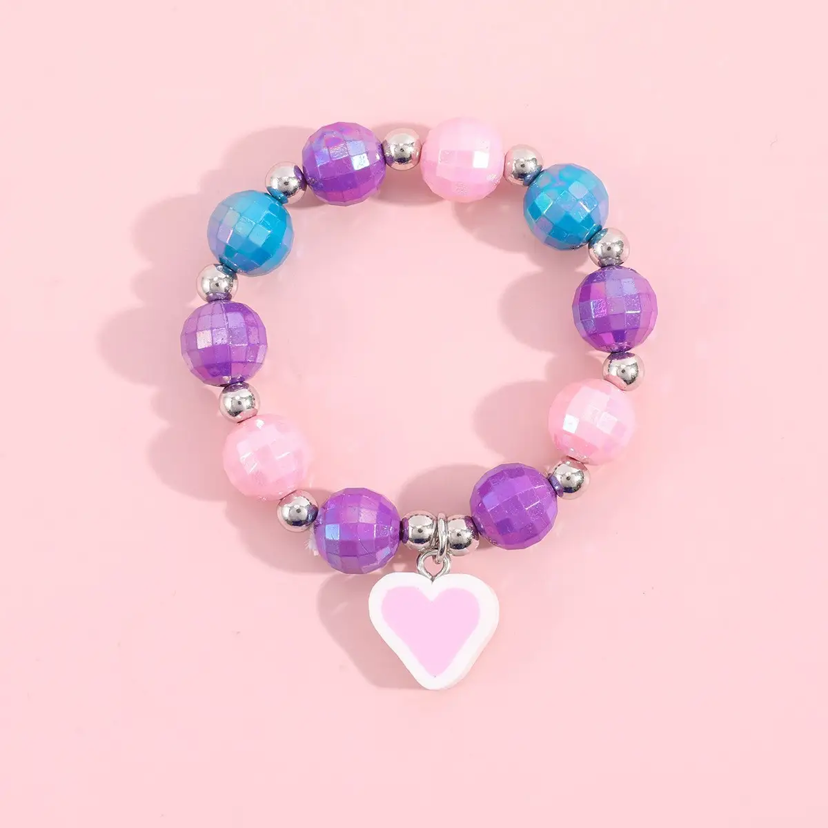 Pink Unicorn Necklace Bracelet Set for Girls - Image 4