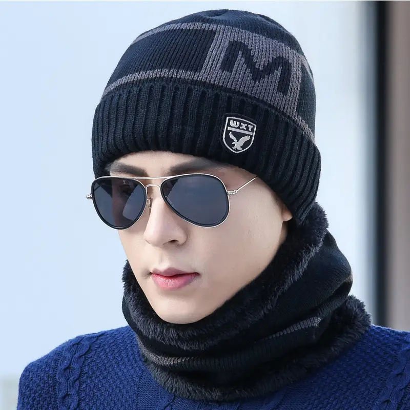 Men's Winter Warm Wool Beanie with Fleece Lining - Image 6