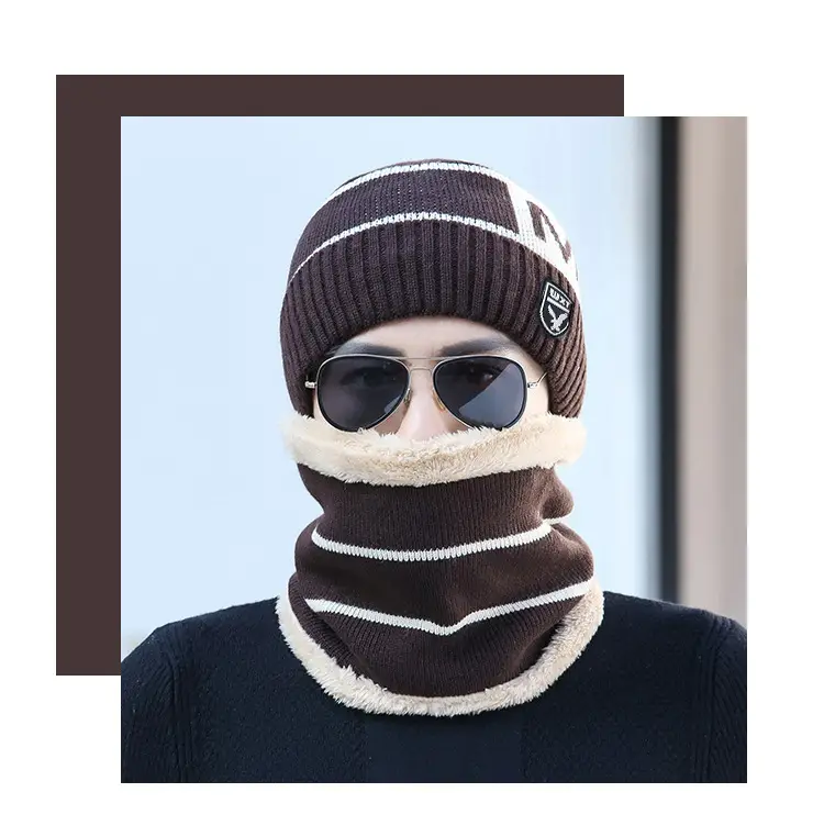 Men's Winter Warm Wool Beanie with Fleece Lining — feature 12