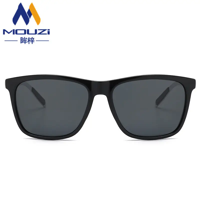 Women Polarized Sunglasses Black Blue Mirror - Image 11
