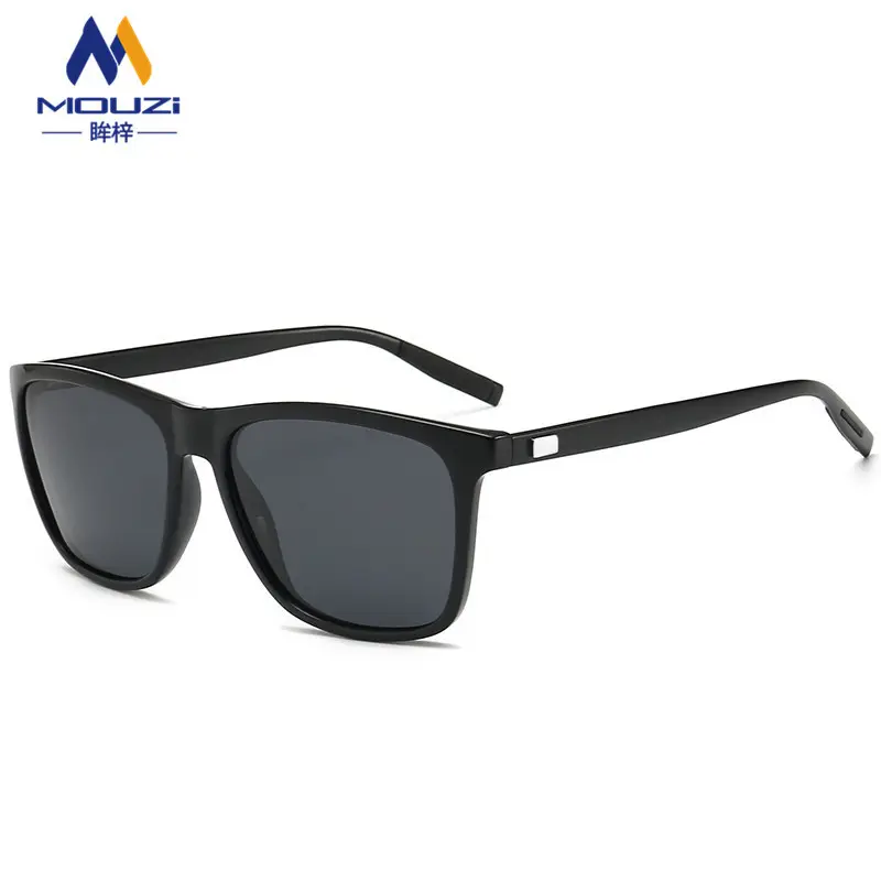 Women Polarized Sunglasses Black Blue Mirror - Image 2