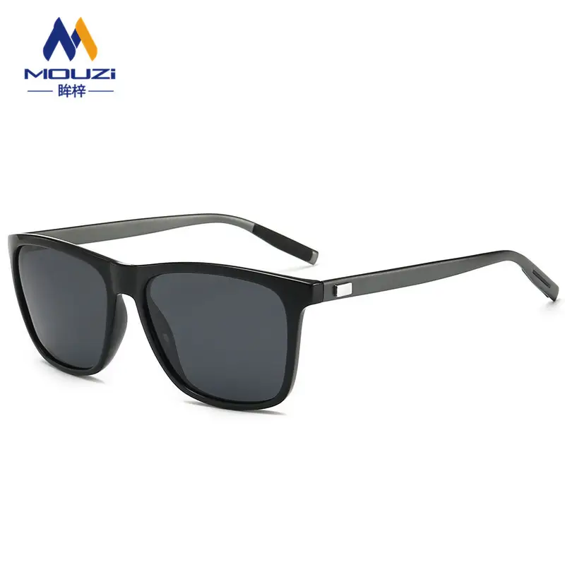 Women Polarized Sunglasses Black Blue Mirror - Image 4