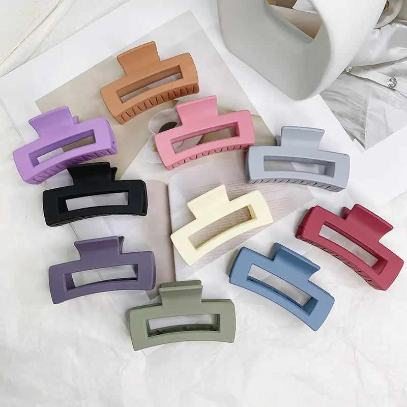 Frosted Square Hairpin for Girls Women Bathing Back Head - Image 12