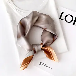 Women Silk Scarf Pink Bow Tie Bag Spring Autumn — feature 29