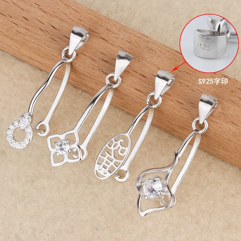 Tingxiang S925 Jade Safety Buckle Clip - Image 2