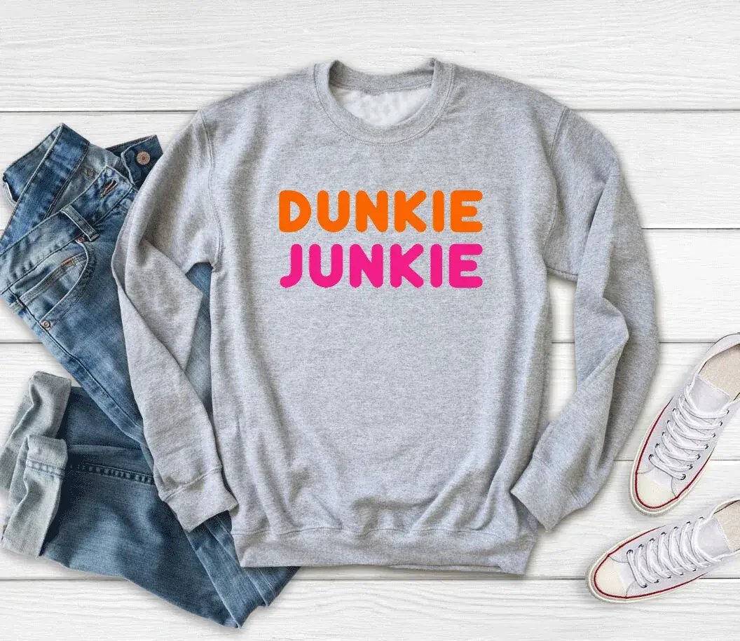 Dunkie Junkie Sweatshirt Yellow Round Neck - Image 3