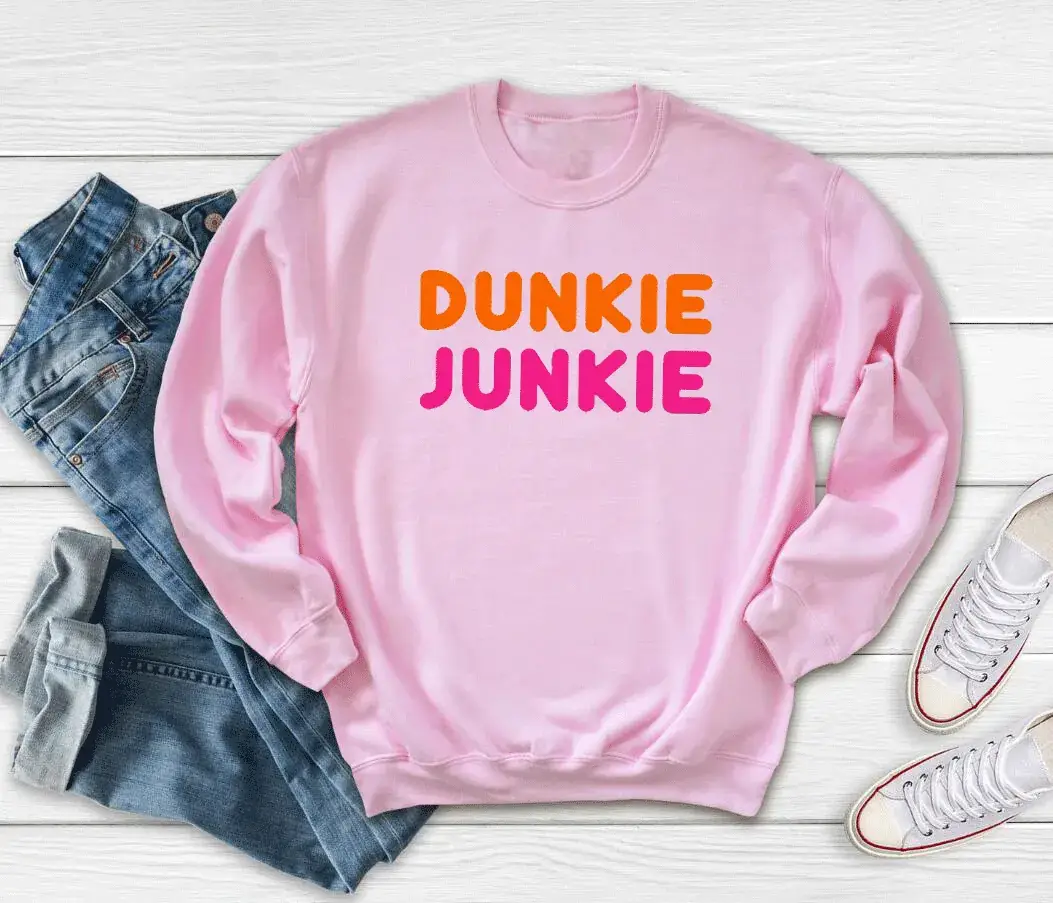 Dunkie Junkie Sweatshirt Yellow Round Neck - Image 5