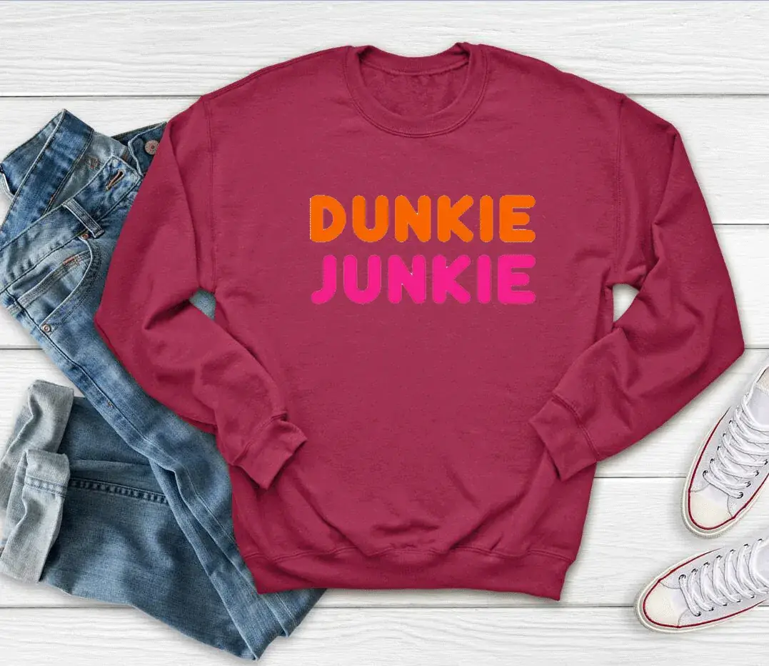 Dunkie Junkie Sweatshirt Yellow Round Neck - Image 6