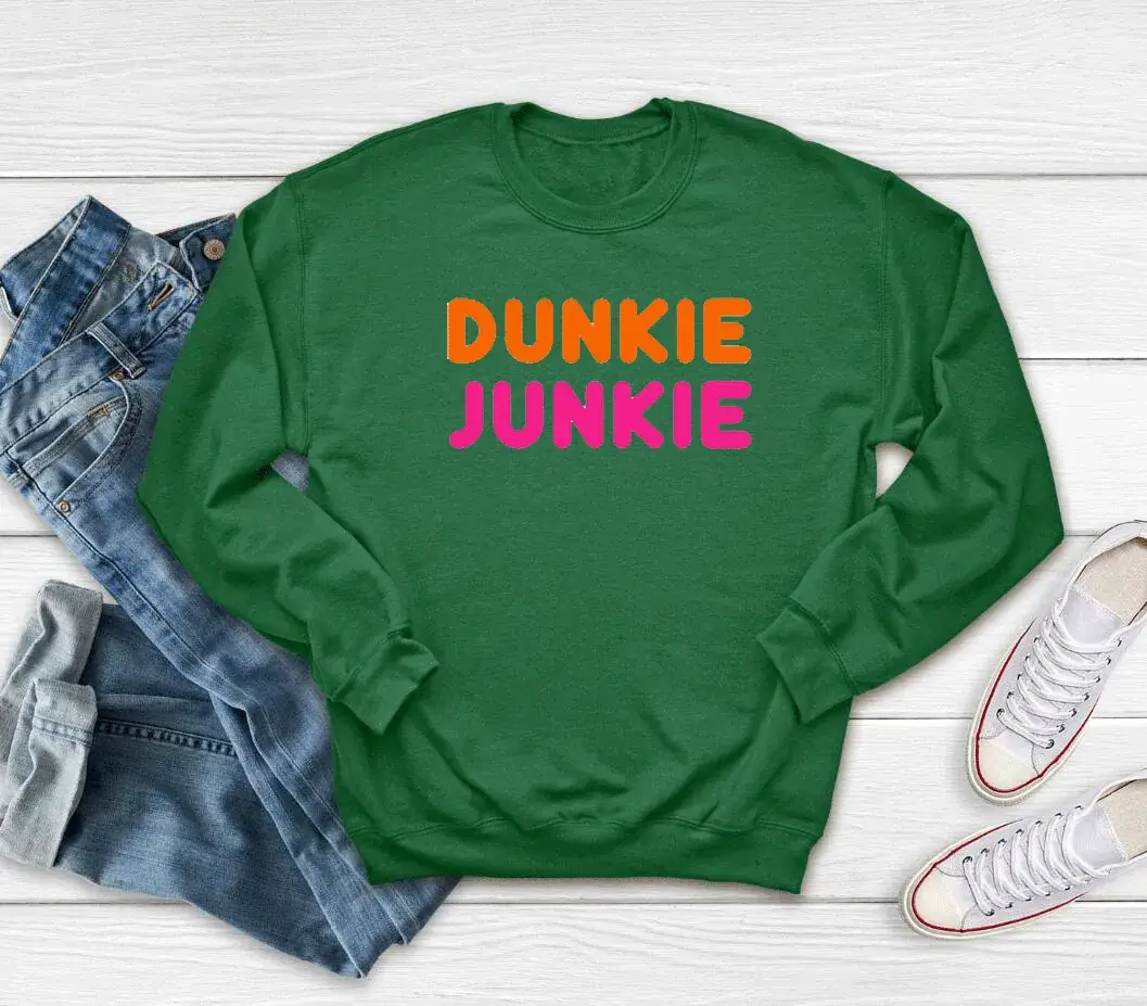 Dunkie Junkie Sweatshirt Yellow Round Neck - Image 7