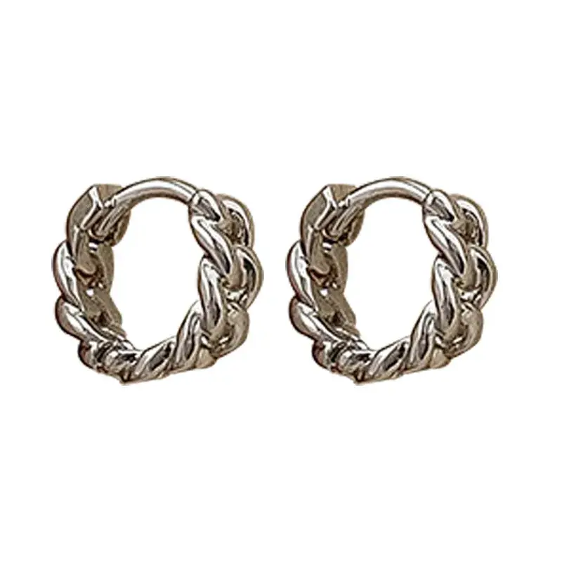 Retro Silver Chain Ear Stud Earrings 2020 - Image 6