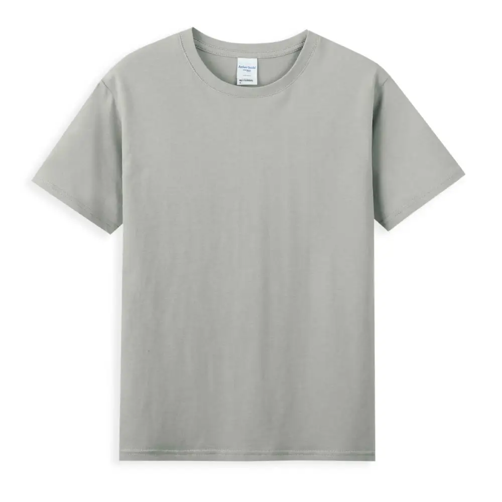 Pure Cotton Crewneck T-Shirt Purple Embroidered Print - Image 20