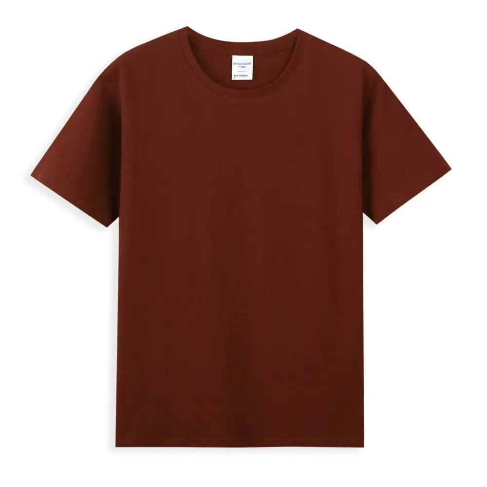 Pure Cotton Crewneck T-Shirt Purple Embroidered Print - Image 34
