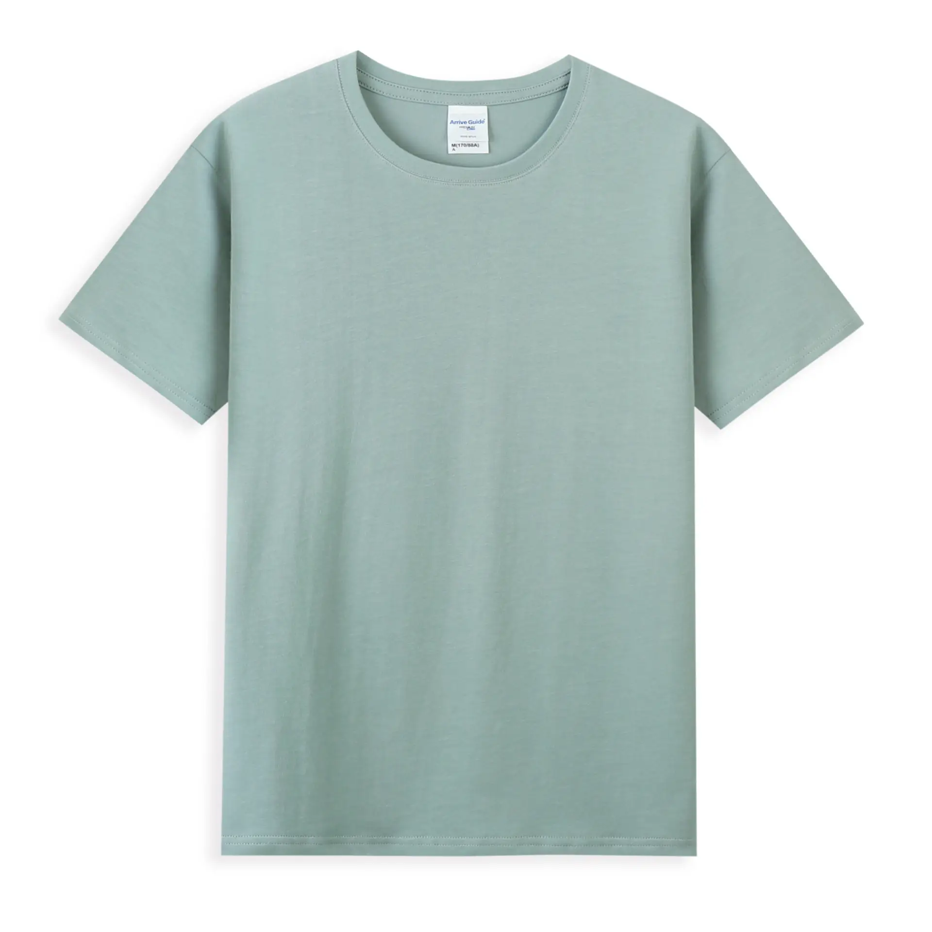 Pure Cotton Crewneck T-Shirt Purple Embroidered Print - Image 40