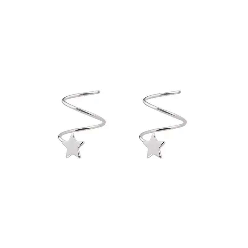 S925 Sterling Silver Star Earrings for Women - Image 5